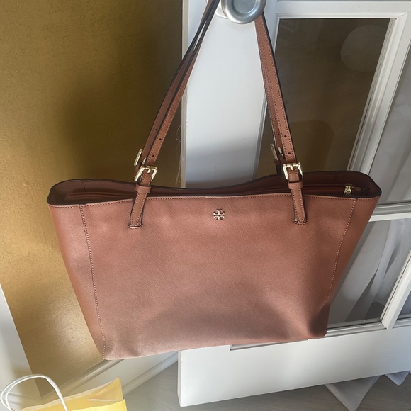Tory Burch brown work bag tote Buckle - Picture 4 of 16